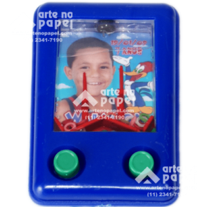 aquaplay azul arte no papel lembrancinhas personalizadas com foto