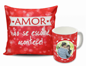 almofada e caneca arte no papel lembrancinhas personalizadas com foto